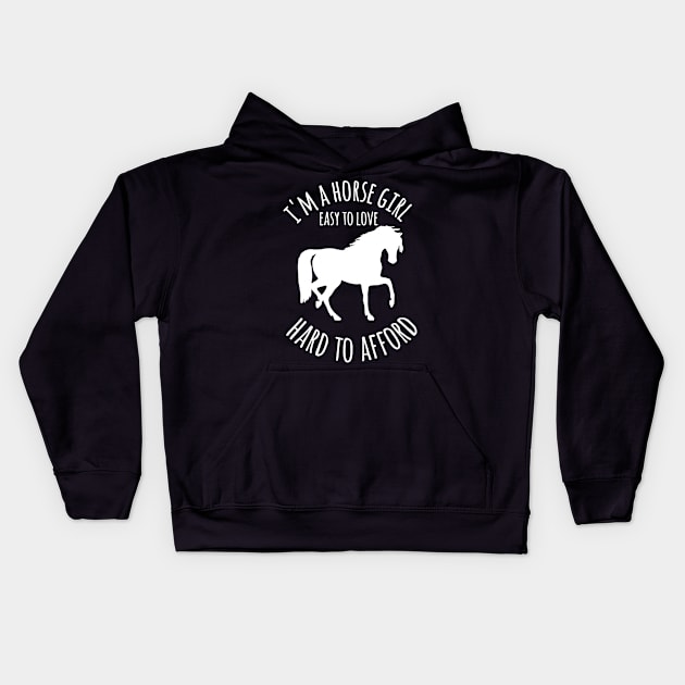 I'm A Horse Girl Woman Teen Funny Shirt Gift Kids Hoodie by vicentadarrick16372
